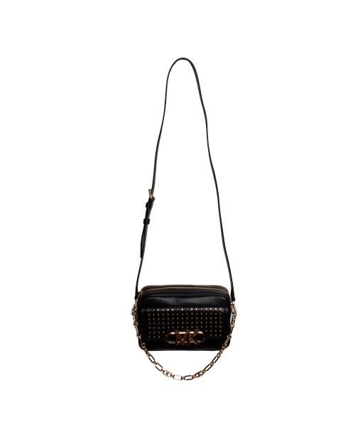 Parker zwarte leren schoudertas - 21x14,6x6,4 cm