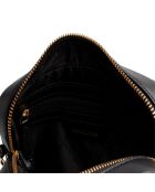 Parker zwarte leren schoudertas - 21x14,6x6,4 cm