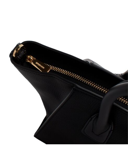 Bolso Avril de piel negra - 43,2x23,5x17,8 cm