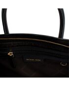 Bolso Avril de piel negra - 43,2x23,5x17,8 cm