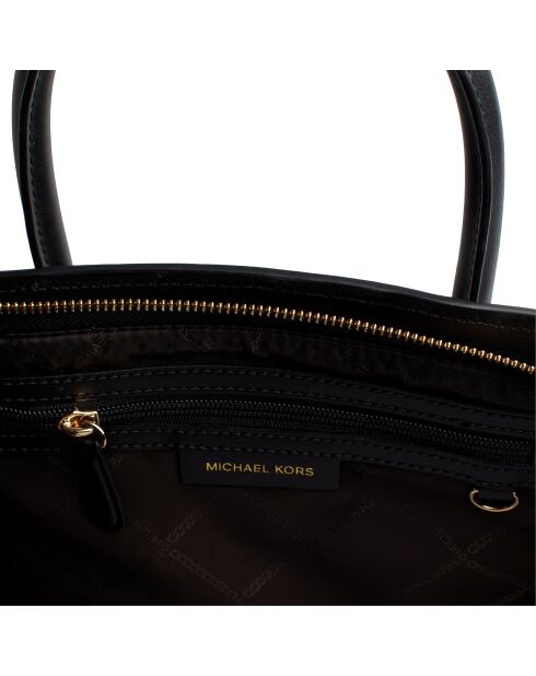 Bolso Avril de piel negra - 43,2x23,5x17,8 cm