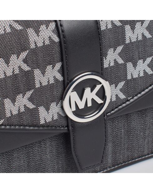 Sac bandoulière Greenwich noir - 21,5x15x8 cm