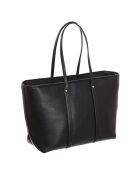 38S3GKNT3L zwarte leren draagtas - 47x31x9 cm