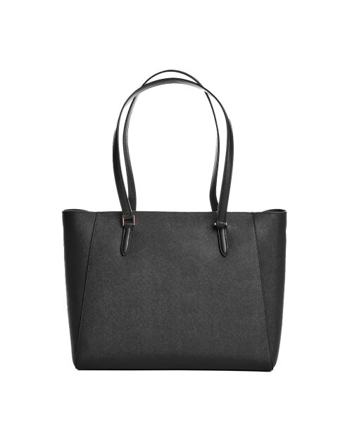 Bolso 3 en 1 Charlotte de piel negra, 28 x 34 x 9 cm