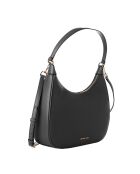 Bandolera de piel negra 35R3G4CH3L - 33x9x22 cm