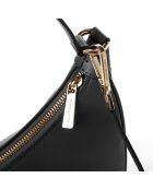 Bandolera de piel negra 35R3G4CH3L - 33x9x22 cm