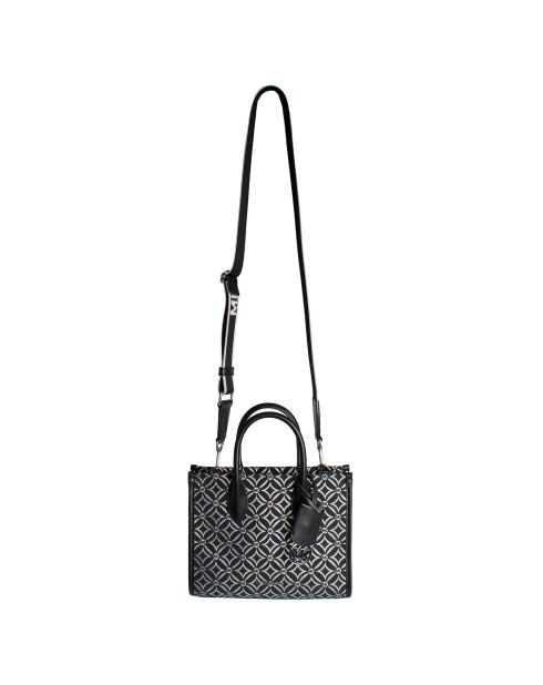 Bolso Mirella modelo pequeño negro/plata - 23,5x19,7x9,5 cm