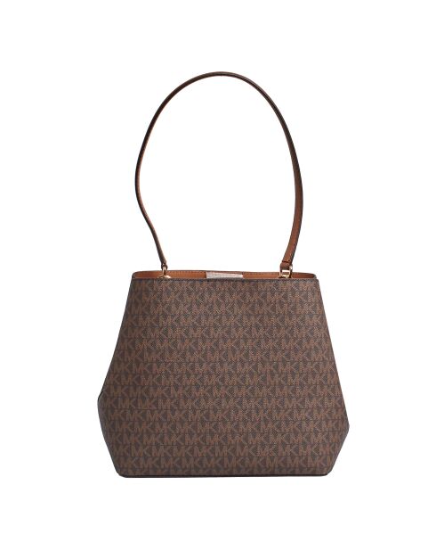 Bolso de hombro marrón Pratt Medium Signature - 26x22x12 cm