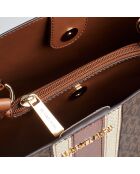 Bolso de hombro marrón Pratt Medium Signature - 26x22x12 cm