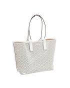Bolso de mano con logo blanco roto 35H1T2JT3C - 45x30x16 cm