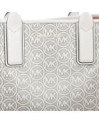 Bolso de mano con logo blanco roto 35H1T2JT3C - 45x30x16 cm