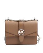 Greenwich schoudertas in bruin leer - 21,5x15x8 cm