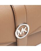 Greenwich schoudertas in bruin leer - 21,5x15x8 cm