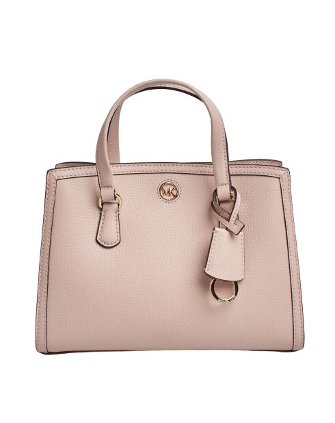 Bolso de mano de piel rosa claro Chantal - 26x20,3x11,4 cm