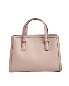 Bolso de mano de piel rosa claro Chantal - 26x20,3x11,4 cm