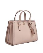 Bolso de mano de piel rosa claro Chantal - 26x20,3x11,4 cm