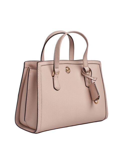 Bolso de mano de piel rosa claro Chantal - 26x20,3x11,4 cm