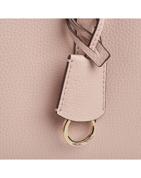 Bolso de mano de piel rosa claro Chantal - 26x20,3x11,4 cm