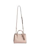 Bolso de mano de piel rosa claro Chantal - 26x20,3x11,4 cm