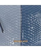 Bandolera imitación piel de serpiente 38S3G7LC8E azul - 28x17x7 cm