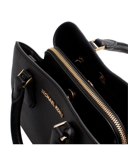 Bolso Camille de piel negra - 26,7x18,4x10,2 cm