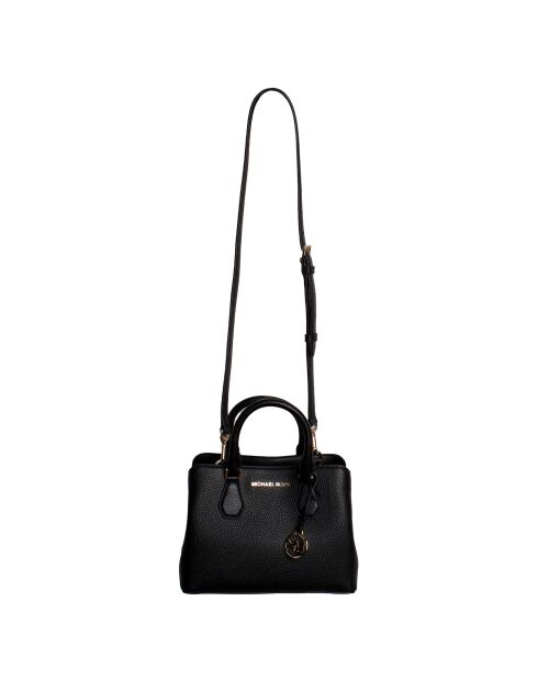 Bolso Camille de piel negra - 26,7x18,4x10,2 cm