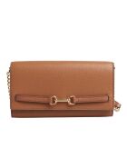 Bolso Carson de piel camel - 21x12,1x3,2 cm