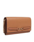 Bolso Carson de piel camel - 21x12,1x3,2 cm