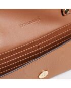 Bolso Carson de piel camel - 21x12,1x3,2 cm