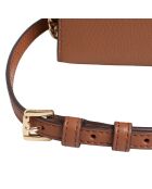 Bolso Carson de piel camel - 21x12,1x3,2 cm