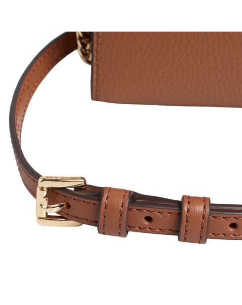 Bolso Carson de piel camel - 21x12,1x3,2 cm
