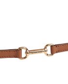 Bolso Carson de piel camel - 21x12,1x3,2 cm