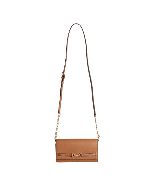 Bolso Carson de piel camel - 21x12,1x3,2 cm