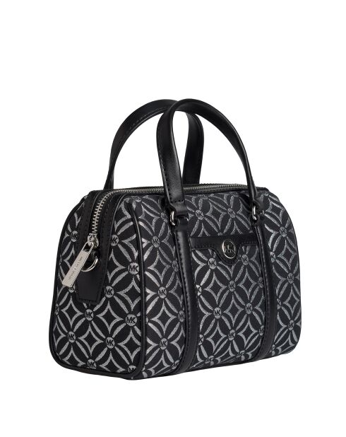 Bolso de mano pequeño Jet Set Travel Duffle negro/plateado - 20x14,5x10 cm