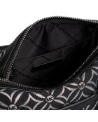 Bolso de mano pequeño Jet Set Travel Duffle negro/plateado - 20x14,5x10 cm