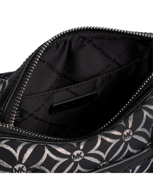 Bolso de mano pequeño Jet Set Travel Duffle negro/plateado - 20x14,5x10 cm
