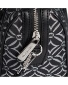 Bolso de mano pequeño Jet Set Travel Duffle negro/plateado - 20x14,5x10 cm