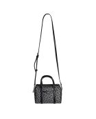 Bolso de mano pequeño Jet Set Travel Duffle negro/plateado - 20x14,5x10 cm