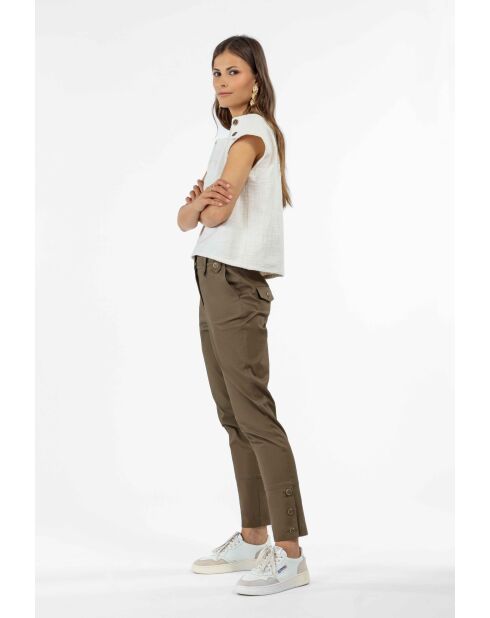 Khakifarbene Baumwollhose Tara