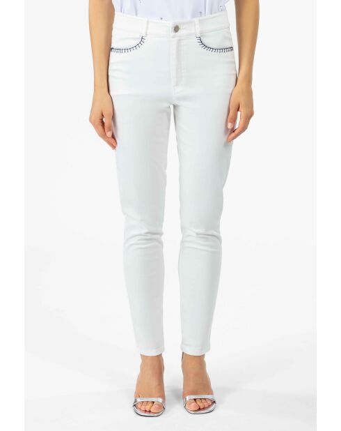 Weiße Baumwollhose Zach