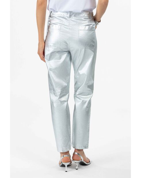 Pantalon en coton Ethan silver