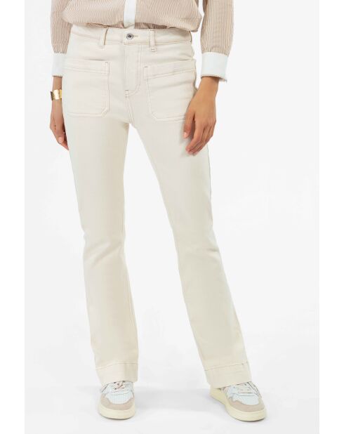 Ecrufarbene Baumwollhose Warren