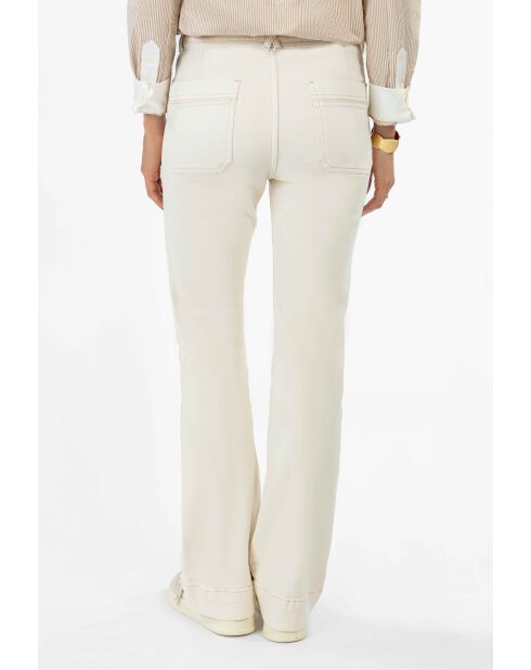 Ecrufarbene Baumwollhose Warren