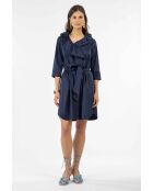 Marineblaues Baumwollkleid Abby