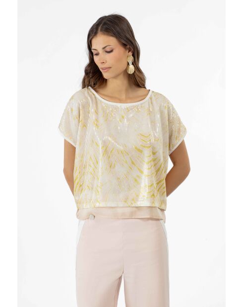 Tapa de mármol con lentejuelas Pierce