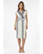 Baumwollkleid Tatia mit aztekischer Stickerei