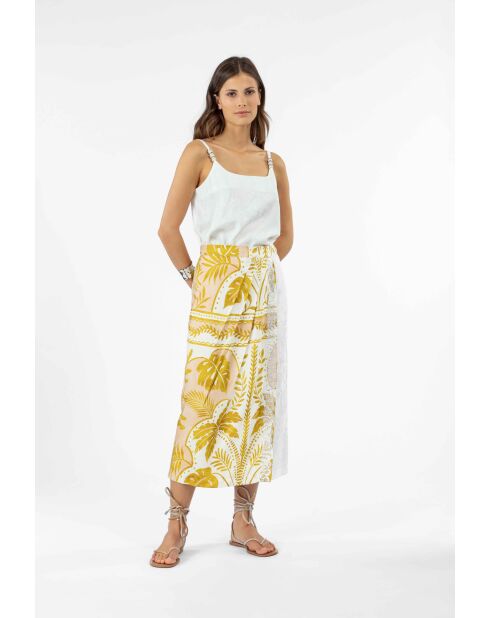 Canotta Ansel in jacquard ecru