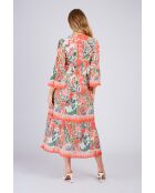 Robe en coton Paris pêche