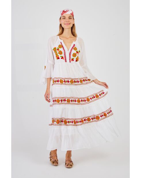 Robe en coton Caracas écru