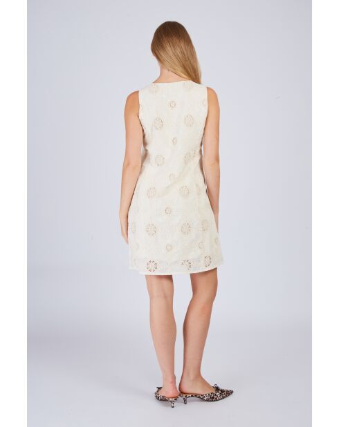 Robe en coton Carmen blanche